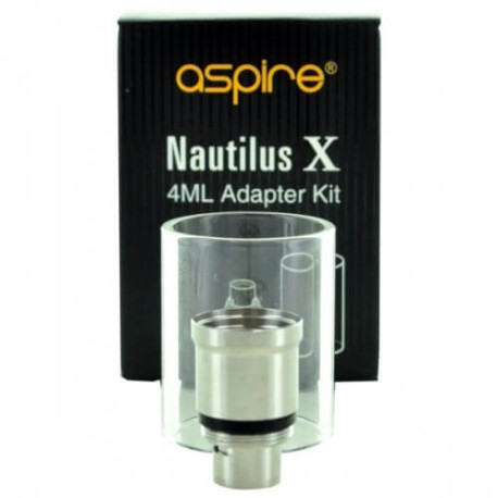 Tube pyrex et adaptateur 4 ml  pour clearomiseur Nautilus X-XS - Aspire