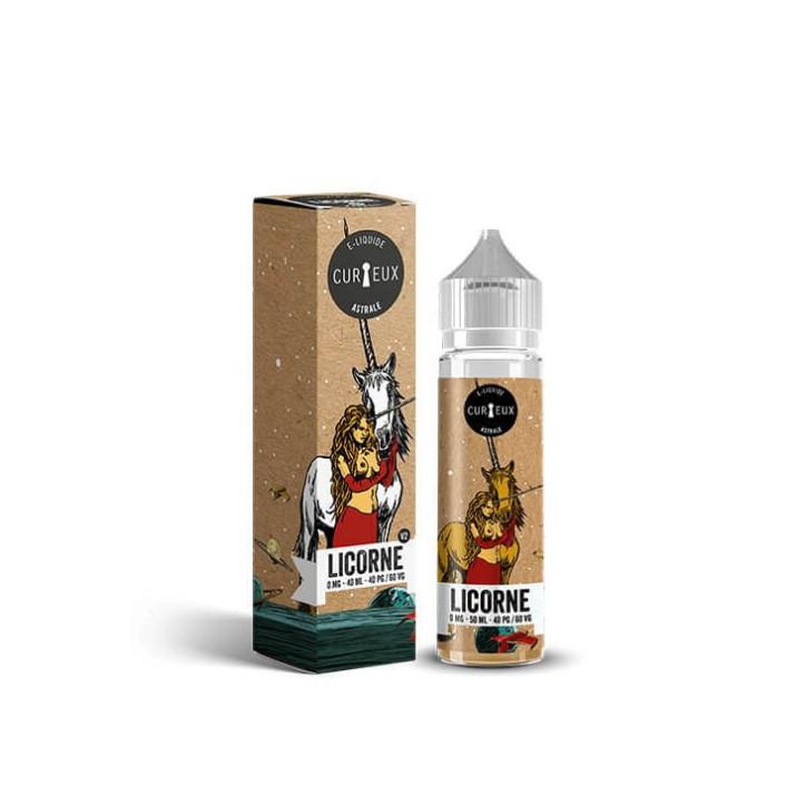 E liquide Licorne 50ml gamme Astrale par Curieux