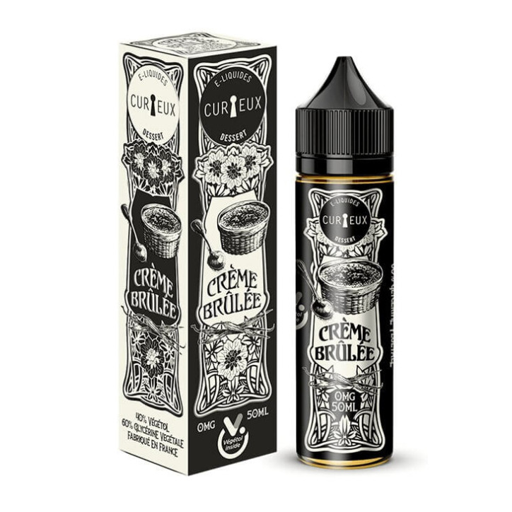 E liquide Crême Brûlée 50ml gamme Dessert par Curieux