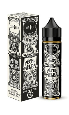 E liquide Pêche Melba 50ml gamme Dessert par Curieux