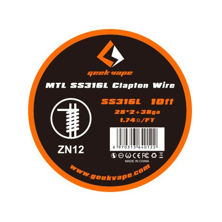 Fil MTL Clapton 3 m GeekVape