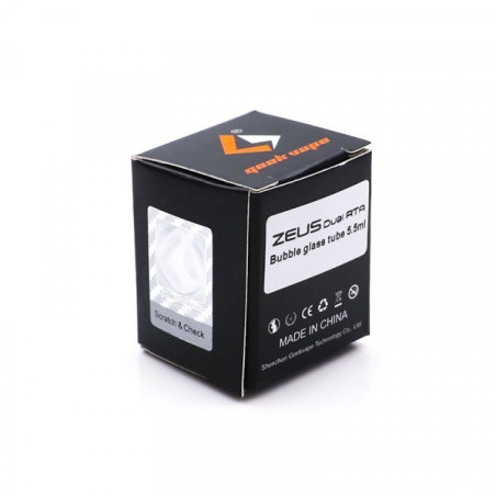 Tube pyrex pour atomiseur RTA Zeus  X / SubOhm / Dual - Geekvape