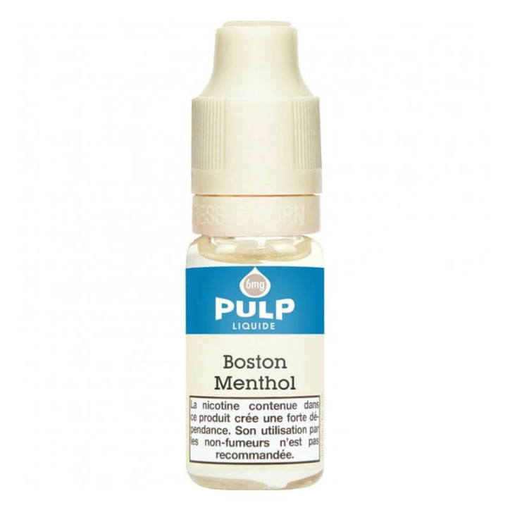 E liquide Boston Menthol 10ml - Pulp