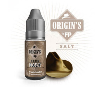 E-liquide Brun - Origin's sel de nicotine par Flavour Power