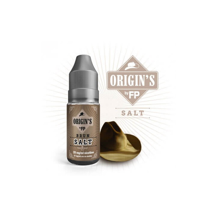 E-liquide Brun - Origin's sel de nicotine par Flavour Power