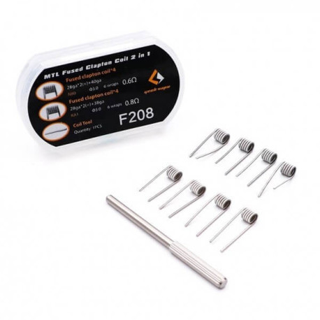 Pack 8 coils préconstruits Geek Vape - MTL Fused Clapton 2in1