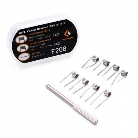 Pack de 8 résistances préconstruites Geek Vape - MTL Fused Clapton 2 in 1