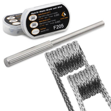 Pack 8 résistances préconstruites Geek Vape - Hybrid Alpha Braid 2in1