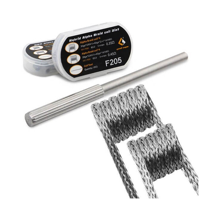 Pack 8 résistances préconstruites Geek Vape - Hybrid Alpha Braid 2in1