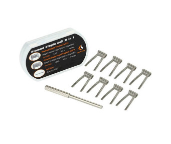 Pack 8 résistances préconstruites Geek Vape - Framed Staple Coil 2in1