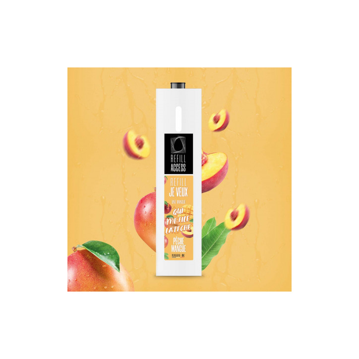 E-liquide Pêche Mangue 50 ml - Refill-Roykin