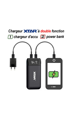 Chargeur d'accus PB2S Power Bank - XTAR