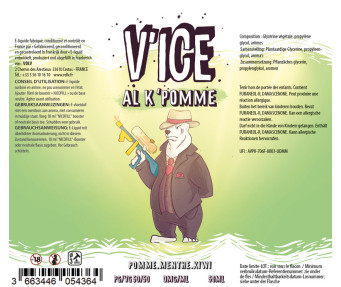 E-liquide Al K'Pomme 50ml - V'ICE
