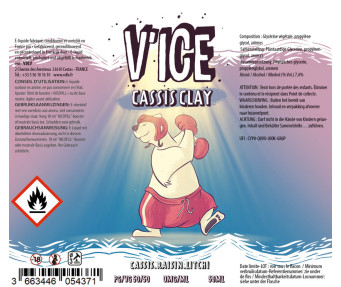 E-liquide Cassis Clay 50ml - V'ICE