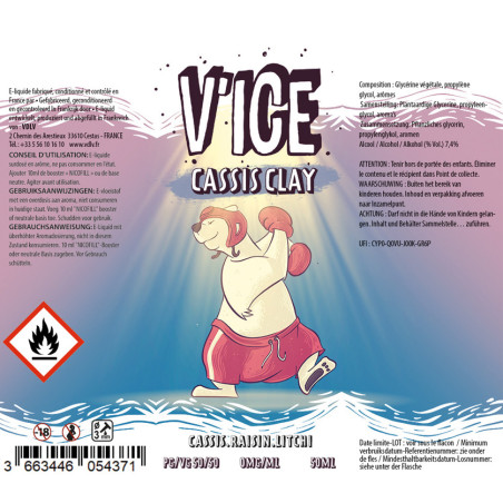 E-liquide Cassis Clay 50ml - Cirkus