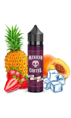 E-liquide Ananas-Fraise-Pêche 50ml - Mexican Cartel
