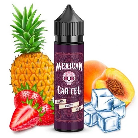 E-liquide Ananas-Fraise-Pêche - 50ml - Mexican Cartel