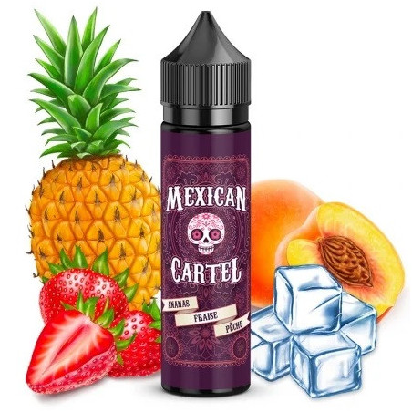 E-liquide Ananas-Fraise-Pêche 50ml - Mexican Cartel