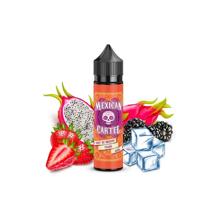 E-liquide Fruit du dragon-fraise-mûre 50ml - Mexican Cartel