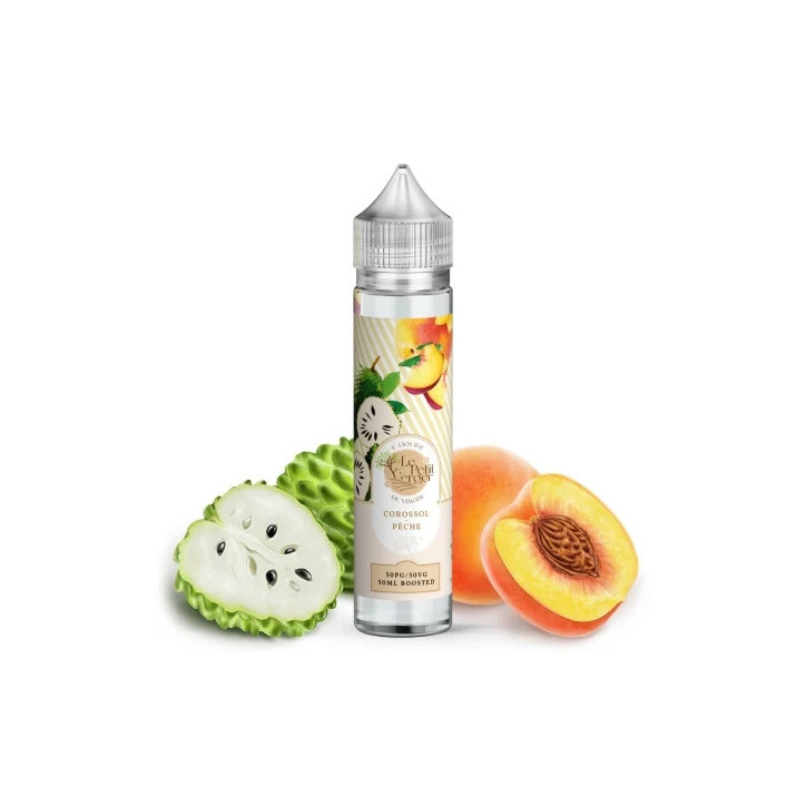 E-liquide corossol pêche 50 ml - Le Petit Verger