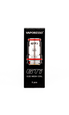 Résistances Vaporesso GTi - 0,2Ω - 60-75W - Packaging