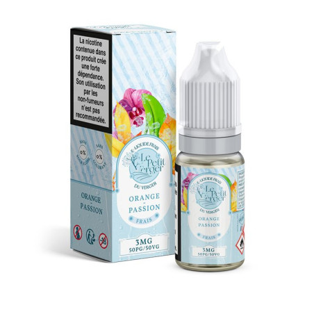 E-Liquide Orange - Passion frais 10ml - Le Petit Verger