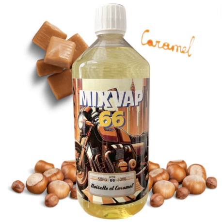 E-liquide Noisette Caramel 50ml - Mixvap 66