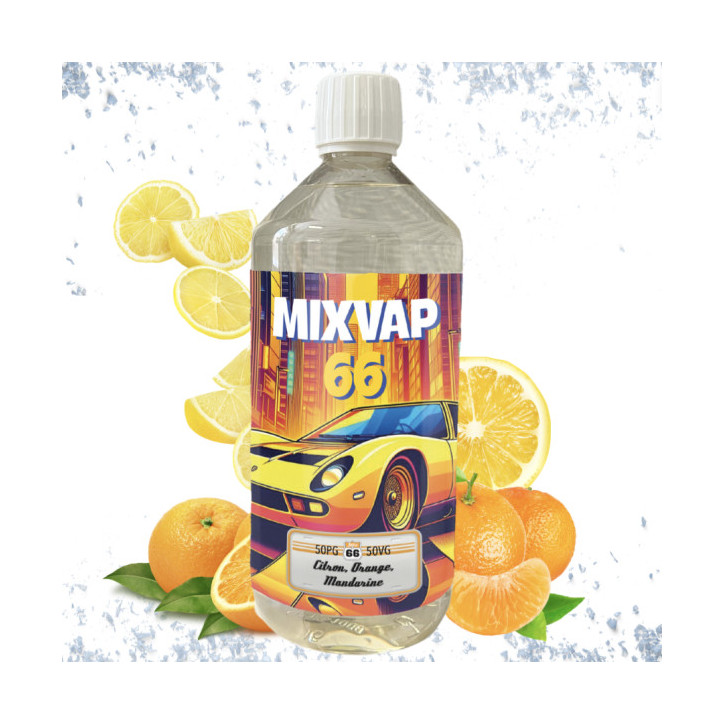 E-liquide Citron/ Orange/ Mandarine Frais 50ml - Mix Vap 66