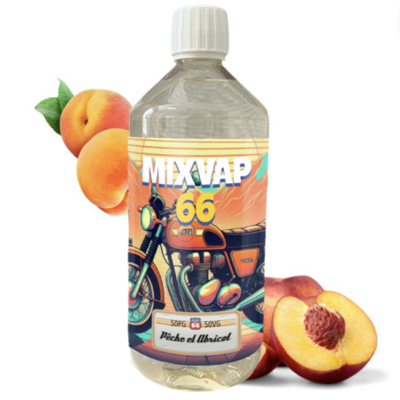 E-liquide Pêche/abricot 50ml - Mix Vap 66