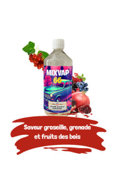 E-liquide Groseille grenade fruits des bois50ml - Mixvap 66