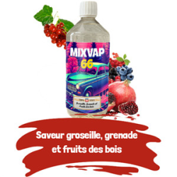 E-liquide Groseille grenade fruits des bois50ml - Mixvap 66