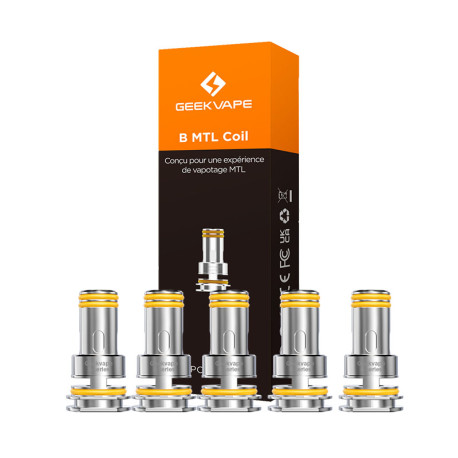 Résistances B MTL Geekvape (X5) Résistances B MTL Geekvape (X5)