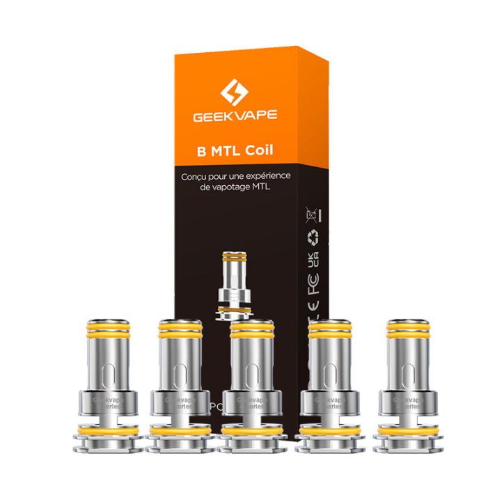 Résistances B MTL Geekvape (X5) Résistances B MTL Geekvape (X5)
