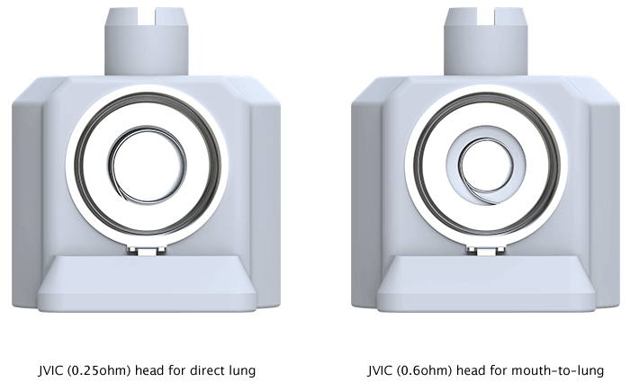 Deux flux d'air MTL ou DL pour résistance JVIC