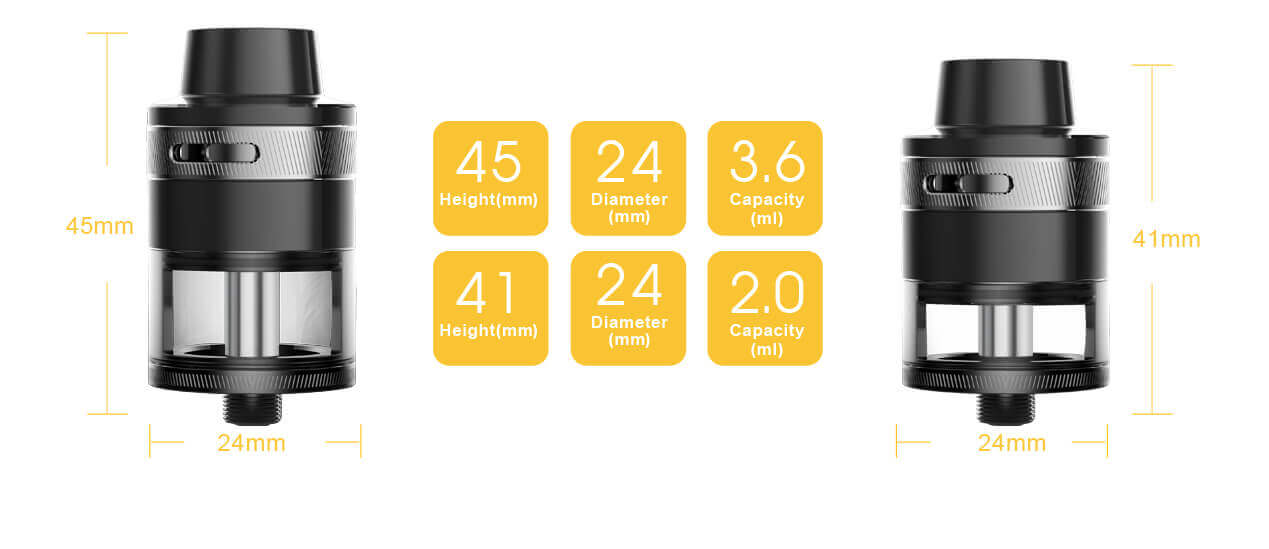 dimensions du Revvo Aspire